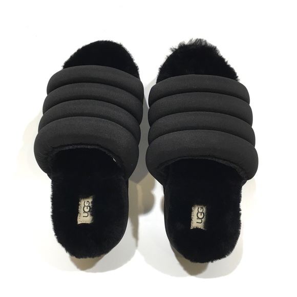 UGG Maxi Slide Platform Puffer Sandals -Black -Women’s US 7 -NEW - Picture 5 of 7